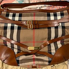 二手 Burberry London logo黑灰格紋肩背方包 歷史價格詳細信息