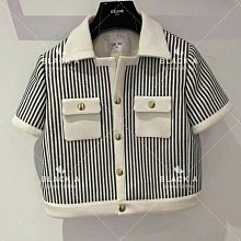 【BLACK A】CELINE SS24 黑色x奶白色棉質平紋針織CELINE PARIS背心 價格私訊 歷史價格詳細信息