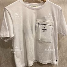 Fendi 新款短袖Tshirt T恤 精緻提花 黑色小扣標 完美???? 經典Logo圖案 超好看  男女同款 歷史價格詳細信息