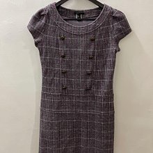 專櫃MANGO 微風購買 斜格子 淡紫色 釦子隱藏款 短袖襯衫 S 歷史價格詳細信息