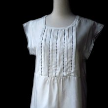 *Beauty*WEEKEND(MAXMARA)全新藍白條紋圓領小傘狀短袖棉T恤 L號原價6600元售3000元WE18 歷史價格詳細信息