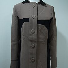 CIVIDINI  咖色,灰藍色 腰帶金屬絲長版針外套   原價  42800      特價  14980 歷史價格詳細信息