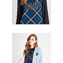 Scottish house ???? 厚感格紋毛巾繡字針織 AL1411秋冬獨家 含吊牌M 附防塵套 價格比較,價格查詢,歷史價格詳細信息