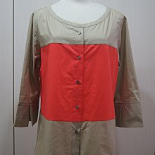 CIVIDINI  咖色,灰藍色 腰帶金屬絲長版針外套   原價  42800      特價  14980 歷史價格詳細信息