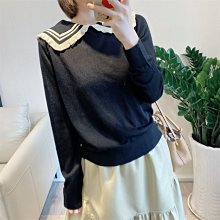 ????下單前可先詢問????巴黎小時光@???? 狗狗好可愛 百褶藏青前短后長A字學院風刺繡短裙     SI 歷史價格詳細信息