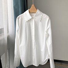 十年老店無分店????巴黎小時光????  cos波浪邊刺繡棉襯衫 靈動精巧重工刺繡工藝 基礎H版型 精緻襯衣   go 價格比較,價格查詢,歷史價格詳細信息