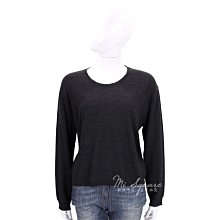 現貨熱銷-ALLUDE 100%羊毛灰色不修邊圓領長袖針織衫 1740216-06 歷史價格詳細信息
