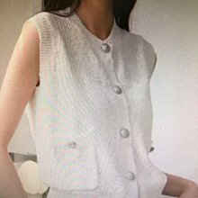 鏤空針織馬甲女 針織背心 辣妹設計感外穿背心 無袖罩衫 長版背心 無袖上衣 女裝 衣服-靚莎優選 歷史價格詳細信息