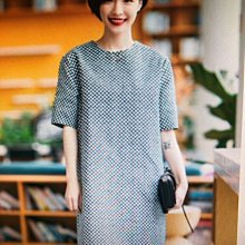 新款時尚波點花襯衫3D印花春秋季男裝休閑翻領男士長袖襯 歷史價格詳細信息