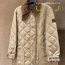 預購接單中 Sample sell 全新正品 BURBERRY 80498641 駝色 燈芯絨衣領菱形絎縫夾克 外套 歷史價格詳細信息