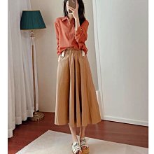 優選精品-寬腰包藏小肚腩 法式優雅 通勤百搭顯瘦高腰a字百褶裙 歷史價格詳細信息