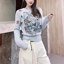 ????Angela????設計感小眾圓領重工針織衫女2023初秋新款不撞款獨特別致套頭毛衣(231124) 價格比較,價格查詢,歷史價格詳細信息