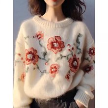 針織刺繡花朵錢包 高顔值ins複古小錢包 刺繡花花皮夾 柔軟輕薄雙折短夾 學生多卡位拉鏈零錢包 黑色錢包女 歷史價格詳細信息
