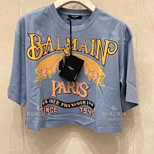 【BLACK A】BALMAIN SS24 美式風格紅鶴椰子樹白色短袖T恤 價格私訊 歷史價格詳細信息