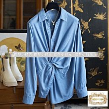 ✈️ 巴黎小時光 ✈️  刻進DNA的輕奢感 精品洋氣老爺車刺繡天絲牛仔長袖襯衫 T01035    MU 歷史價格詳細信息