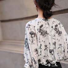 國風水墨畫抽褶收腰吊帶背心女夏季露背娃娃衫荷葉邊短款辣妹上衣 歷史價格詳細信息