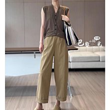 鐮刀褲女2023秋裝新款通勤休閒九分哈倫西裝褲女褲子 歷史價格詳細信息