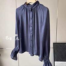 ✈️ 巴黎小時光做自己的光 ✈️  流光溢彩！ 時尚界的佼佼者！ ~少量~日本jin口面料立領花苞袖襯衫 價格比較,價格查詢,歷史價格詳細信息