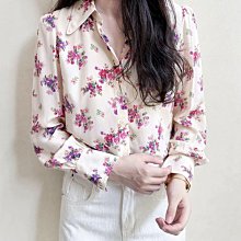 法式優雅襯衫女2024春秋新款設計感小眾V領木耳邊通勤緞面襯衣 歷史價格詳細信息