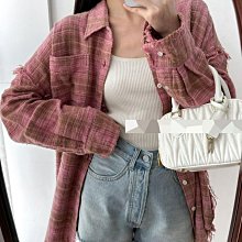 新款小眾撞色毛呢圓桶水桶包復古優雅格紋單肩包潮韓版可愛斜揹包 歷史價格詳細信息