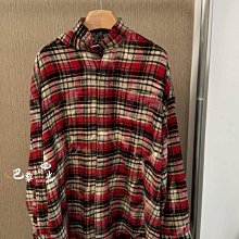 格紋襯衫  寬鬆外搭 秋冬款 三色 歷史價格詳細信息