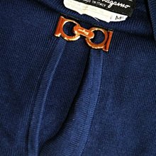 Salvatore Ferragamo LOGO 雙面兩用壓紋牛皮腰帶(紫x黑) 歷史價格詳細信息