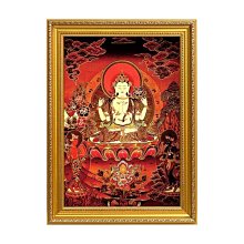 【熱賣精選】  掛畫 壁畫 有框畫 白度母唐卡 客廳掛畫 玄關壁畫（GA-1750） 歷史價格詳細信息