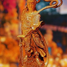 早期鎏金銅雕尊老件 - 金剛薩埵菩薩（古董/收藏/銅爐/香爐/銅器/擺飾/珍藏/明朝/清朝/藝品） 歷史價格詳細信息