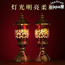 佛前供燈家用蓮花燈財神燈LED仿古神社燈供佛燈佛燈神台燈 關公燈 歷史價格詳細信息