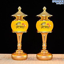 蓮花燈家用菩薩佛前供燈LED長明燈仙家燈財神燈插電合金玻璃燭臺 歷史價格詳細信息