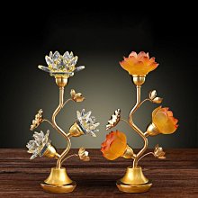 佛手蓮花燈七彩水晶琉璃供燈LED荷花燈家用長明燈佛前裝飾燈 歷史價格詳細信息