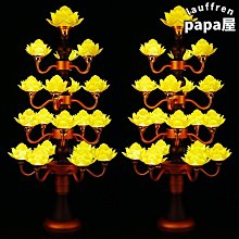 琉璃供佛燈led七彩蓮花燈供佛燈家用招財觀音插電佛前長明燈 歷史價格詳細信息