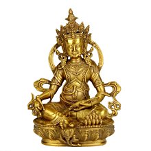 【睿智精品】藏傳佛教 銅佛像 五姓財神之一 黃財神 法像莊嚴 銅製（GA-1916） 歷史價格詳細信息