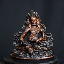 尼泊爾 黃財神 高23cm 紫銅製 局部鎏銀 釋迦族純手工打造 這個做得非常好 歷史價格詳細信息