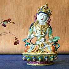 【嘉南佛教文物】【藏密式金剛薩埵】8吋8｜鮮明豔彩，紛呈雋永 價格比較,價格查詢,歷史價格詳細信息