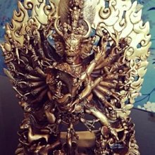 【大威德金剛】PVC 雙面 佛卡 唐卡 佛教 [11010] 歷史價格詳細信息