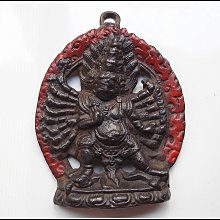 尼泊爾藏佛大黑天銅掛件密宗佛護法銅佛牌吊墜古玩銅器銅佛老銅件 歷史價格詳細信息