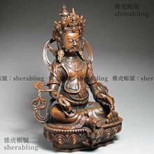 尼泊爾 黃財神 高23cm 紫銅製 局部鎏銀 釋迦族純手工打造 這個做得非常好 歷史價格詳細信息