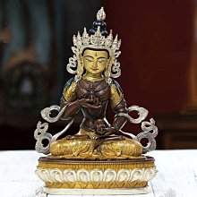 【莊嚴佛淨土】貼金+彩繪純銅綠度母菩薩(高26.5cm x 寬19cm x 深12cm) 歷史價格詳細信息