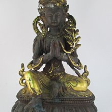 早期收藏~鎏金老銅雕大肚能容彌勒佛 銅鎏金財神爺 容天下金身如意招財 右拿如意左拿唸珠 慈善笑開懷 桌型不佔空間 側落款 歷史價格詳細信息
