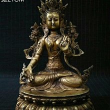 純銅白度母菩薩佛像擺件 尼泊爾居家客廳藏傳觀音供奉鎏金工藝品 歷史價格詳細信息