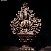 1.AAA0102  純銅泥金《文殊菩薩》造像高32cm 寬24cm 厚19cm重4555克 歷史價格詳細信息