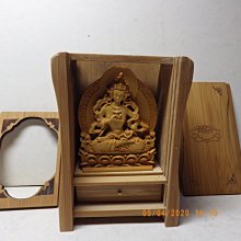 紫晶宮**精品隨身佛龕 黃楊木土地公木雕佛像**盒子10.8釐米*7.6釐米*5.2釐米 歷史價格詳細信息