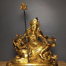 3.AAA0824550  純銅泥金彩繪《地藏菩薩》造像 高30cm 寬20cm 厚13cm 重2920克 歷史價格詳細信息