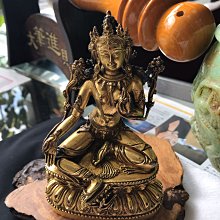 早期鎏金銅雕尊老件 - 金剛薩埵菩薩（古董/收藏/銅爐/香爐/銅器/擺飾/珍藏/明朝/清朝/藝品） 歷史價格詳細信息