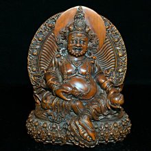 1.二05182790  珍藏西藏寺院收老純銅純手工打造彩繪鑲嵌寶石『象鼻財神』一尊重8000克  高32cm  寬24cm 歷史價格詳細信息