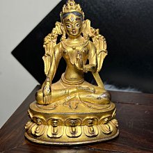 白度母佛像 白度母像 西藏長壽三尊純銅鎏金密宗佛像 白渡母擺件 歷史價格詳細信息
