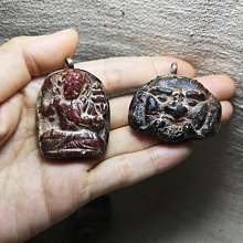 藏傳罕見利馬銅牛背金剛瑪依隨身擦擦 護身牌5066 歷史價格詳細信息