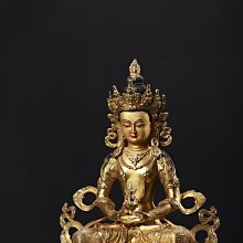 純銅長壽佛菩薩佛像擺件 銅鎏金菩薩藏傳密宗尼泊爾居家供奉 歷史價格詳細信息