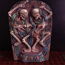 『朵瑪佛教文化藝術』18世紀‧財富滿盈‧白六臂大黑天 嘎屋擦擦 歷史價格詳細信息